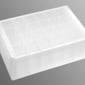 Axygen 24 Well Clear V-Bottom Polypropylene Rectangular Well Deep Well Plate