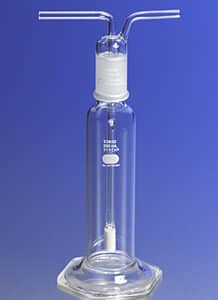 PYREX® Gas Washing Bottle with Extra Coarse Fritted Cylinder