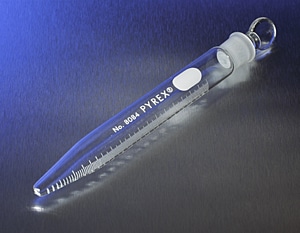 PYREX® Conical Centrifuge Tube with White Graduations and Pennyhead Stopper