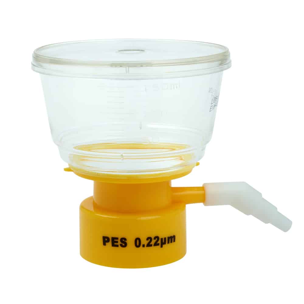 150mL Bottle Top Filter, PES Filter Material, 0.22µm, 50mm, Sterile