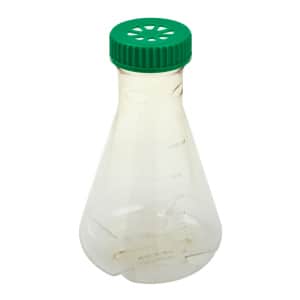 Erlenmeyer Flask, 2L. Vent Cap, Baffled Bottom, Sterile