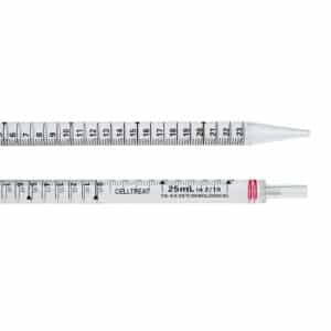 CELLTREAT 25mL Pipet, Individually Wrapped, Sterile, 400/CS