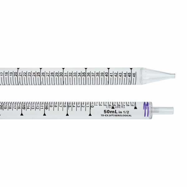 CELLTREAT 50mL Serological Pipet, Individually Wrapped, Sterile, 200/CS