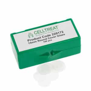 CELLTREAT 15mm Round Cover Glass