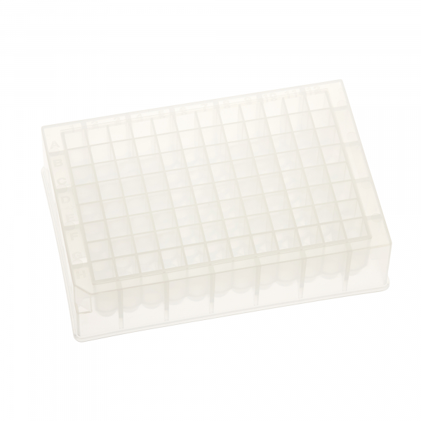 CELLTREAT 96 Well Storage Plate, Polypropylene, Square Well, Round Bottom, Non-Sterile