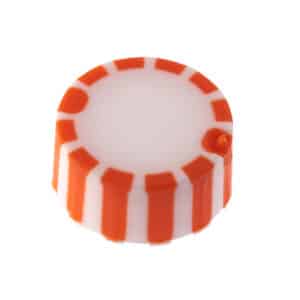 CAP ONLY, Screw Top Micro Tube Cap, Grip Cap With Integrated O-Ring, Orange, Non-sterile