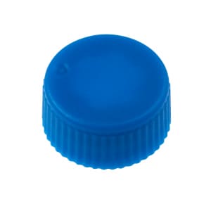 CAP ONLY, Screw Top Micro Tube Cap, O-Ring, Opaque, Blue, Non-steril