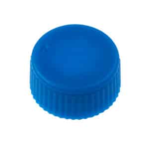 CAP ONLY, Screw Top Micro Tube Cap, O-Ring, Opaque, Blue, Non-steril