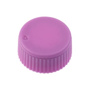 CAP ONLY, Screw Top Micro Tube Cap, O-Ring, Opaque, Purple, Non-sterile