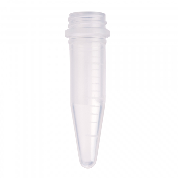 TUBE ONLY, 1.5mL Screw Top Micro Tube, Conical Bottom, Graduated, Non-sterile