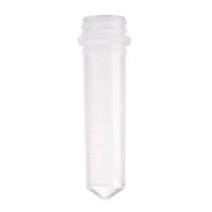 TUBE ONLY, 2.0mL Screw Top Micro Tube, Conical Bottom, Graduated, Non-sterile, 1000/CS