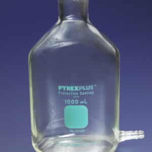 PYREXPLUS® Coated Aspirator Bottle with Bottom Sidearm