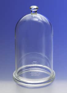 PYREX® Diameter Bell Jar with Top Knob and Ground Flange