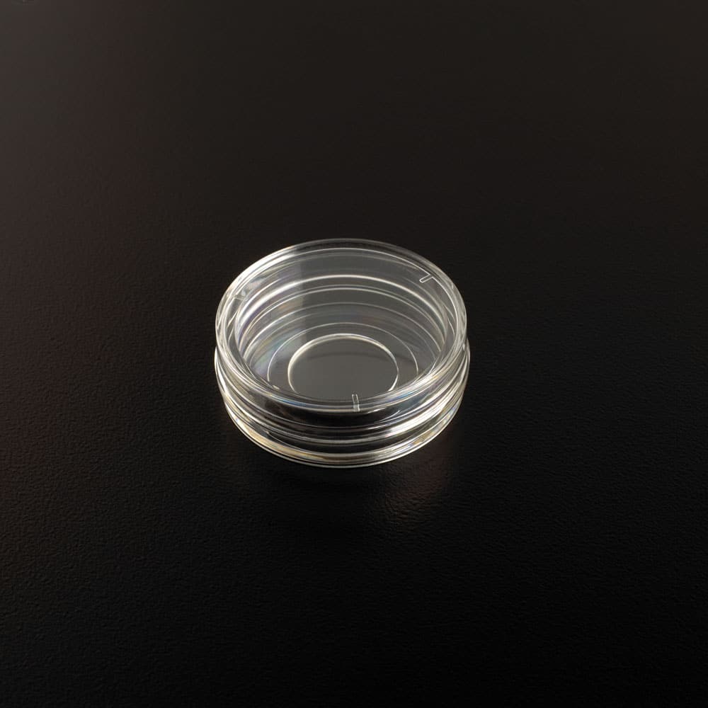 30mm x 10mm Tissue Culture Treated Dish, 15mm Glass Bottom, Sterile
