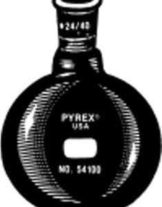 Low Actinic Short Neck Boiling Flask, Flat Bottom, 24/40 Standard Taper Joint