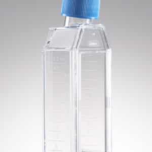 Falcon® Rectangular Canted Neck Cell Culture, Blue Plug Cap