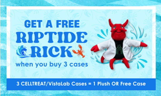 CellTreat July-August Promo - Get a Free Riptide Rick when you buy 3 cases!