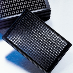 Corning® 384-well Black/Clear Bottom Low Flange Microplate