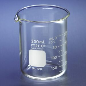 PYREX® Griffin Low Form Beaker, Double Scale, Graduated