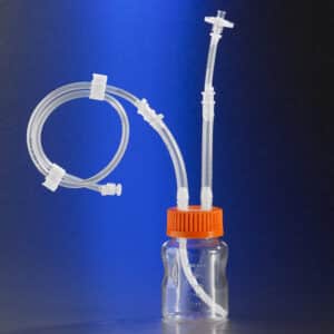 Corning® 150 mL Easy Grip Polystyrene Storage Bottles with Dip Tube, with 0.2 µm MLL/FLL Filter, MLL