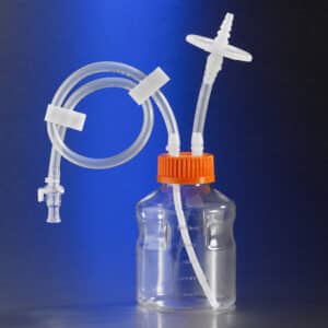 Easy Grip Polystyrene Storage Bottles with Dip Tube, with 0.2 µm PTFE Filter, Corning MPC 11666