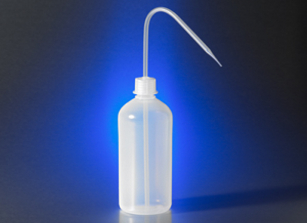 Corning® Reusable Plastic Narrow Mouth Wash Bottle, Low Density Polyethylene with Screw Cap