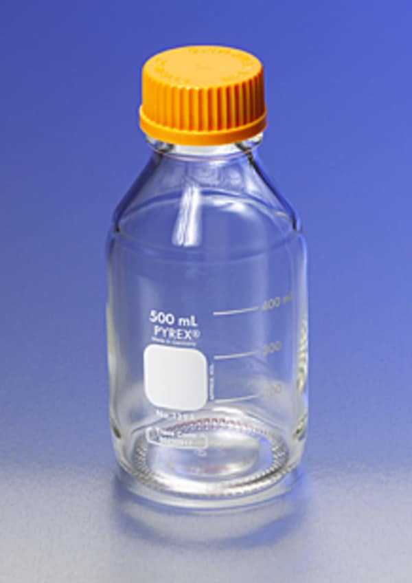 PYREX® Round Media Storage Bottles with GL45 Screw Cap