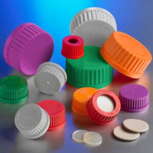 Corning® PTFE Faced Silicone Septa for GL45 Open Top PBT Screw Cap