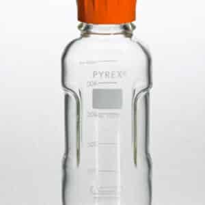 PYREX® Round Media Storage Bottles, with GL45 Screw Cap