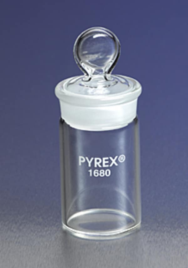 PYREX® Tall Weighing Bottle with Short Length 40/12 Standard Taper Joint