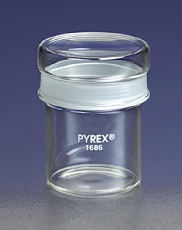 PYREX® Standard Weighing Bottle with Short Length External 45/12 Standard Taper Joint
