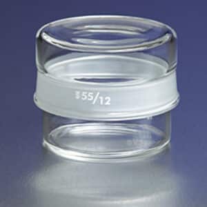 PYREX® Low Form Weighing Bottle with Short Length External 60/12 Standard Taper Joint