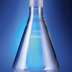PYREX® 1000mL Erlenmeyer Flask with 40/35 Standard Taper Joint, without Tubulation