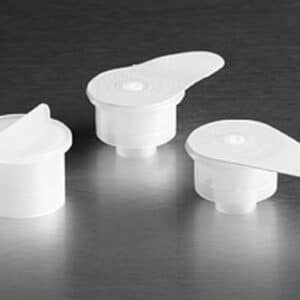 Corning® Filter Adapter Caps [2] and Solid Overcap [1] for Corning® Universal Caps