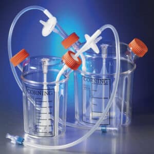 Corning® 1L Disposable Spinner Flask, Solid Cap, Sterile, with MPC Accessory