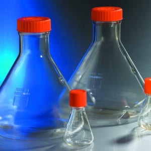 Corning® Polycarbonate Erlenmeyer Flask with Flat Cap