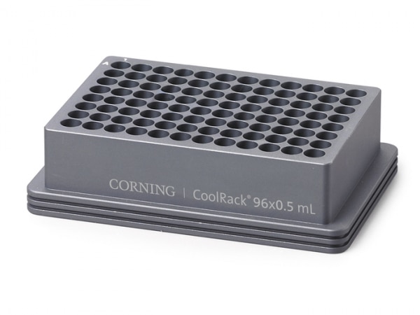 Corning® CoolRack 96×0.5mL, Holds 96 x 0.5mL 2D Tubes - P659-432056