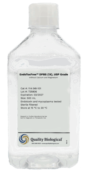 EndoToxFree DPBS (1X), USP Grade