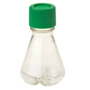 Erlenmeyer Flask, 125mL, Baffled Bottom, Vent Cap, Polycarbonate, Sterile