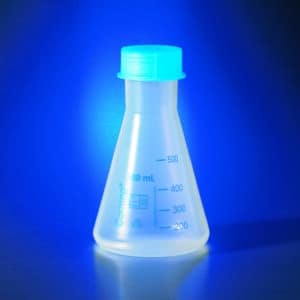 Corning® 1L Reusable Plastic Narrow Mouth Erlenmeyer Flask, Polypropylene with GL-45 PP Screw Cap