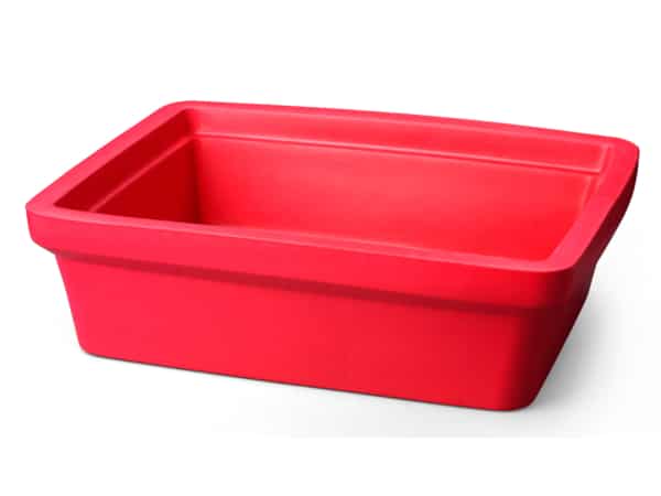 Corning® Ice Pan, Rectangular, red