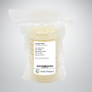 LB Agar with 50 μg/mL Kanamycin, 25 ml