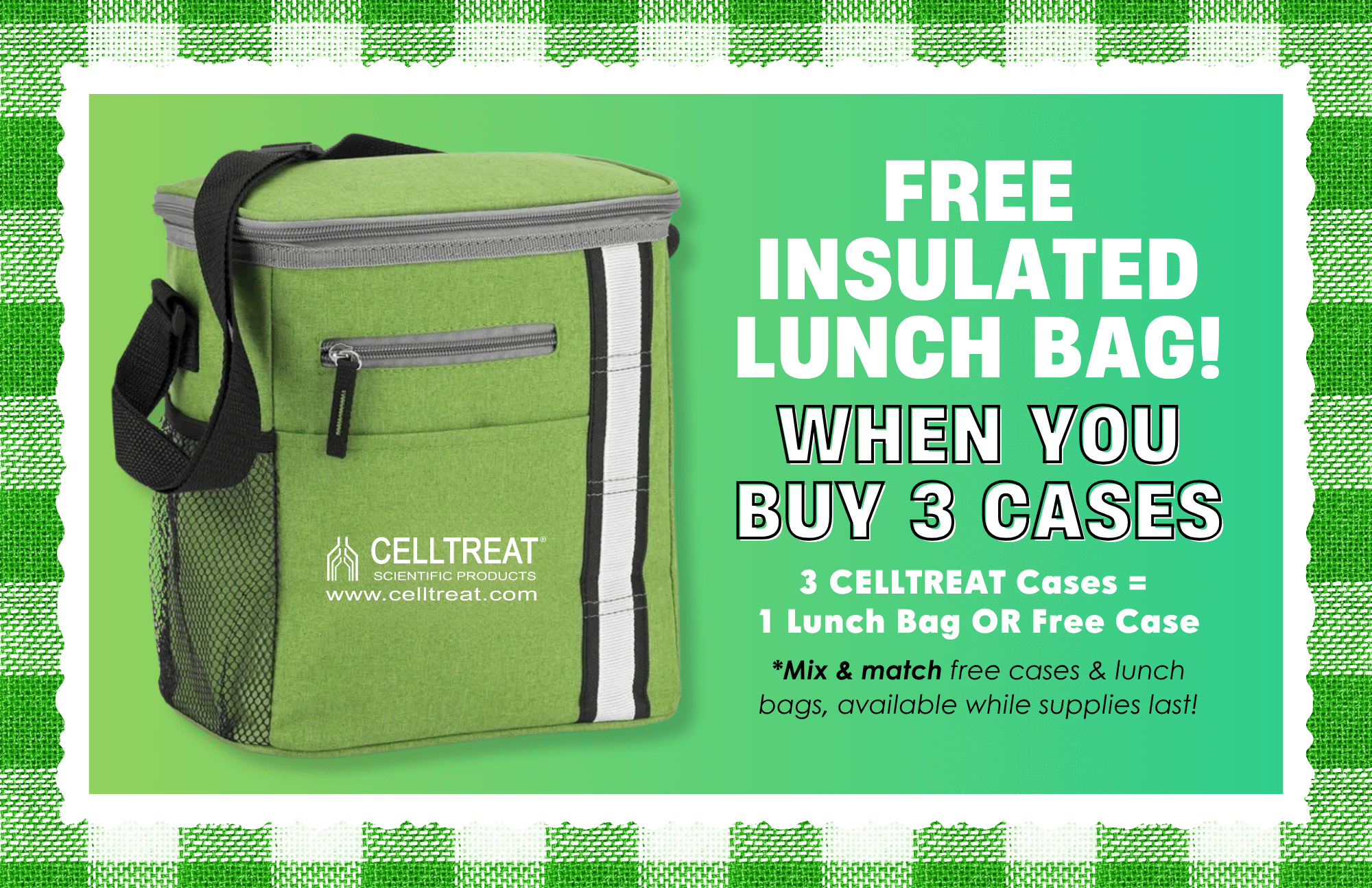 CELLTREAT Free Insulated Lunch Bag Promo, April 2026