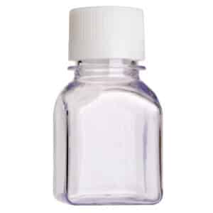 CellTreat Media Bottle, PETG, Square, 125mL, Sterile