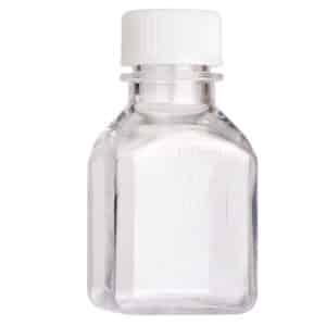 CellTreat Media Bottle, PETG, Square, 60mL, Sterile