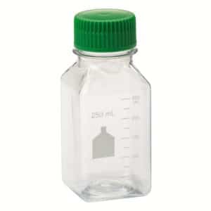 Media Bottle, Square PET, 250mL, CellTreat