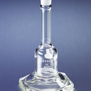 PYREX® Micro Volumetric Flask, Class A, Certified and Serialized, with Standard Taper Stopper