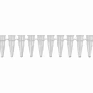 Axygen® 0.2 mL Polypropylene PCR Tube Strips, 12 Tubes/Strip, Clear, Nonsterile