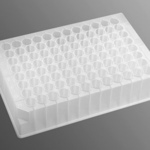Axygen® 96-well Clear Round Bottom 1.1 mL Polypropylene Deep Well Plate, 5 per Pack, Sterile