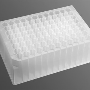 Axygen® 96-well Clear Round Bottom 2 mL Polypropylene Deep Well Plate, 5 per Pack, Sterile